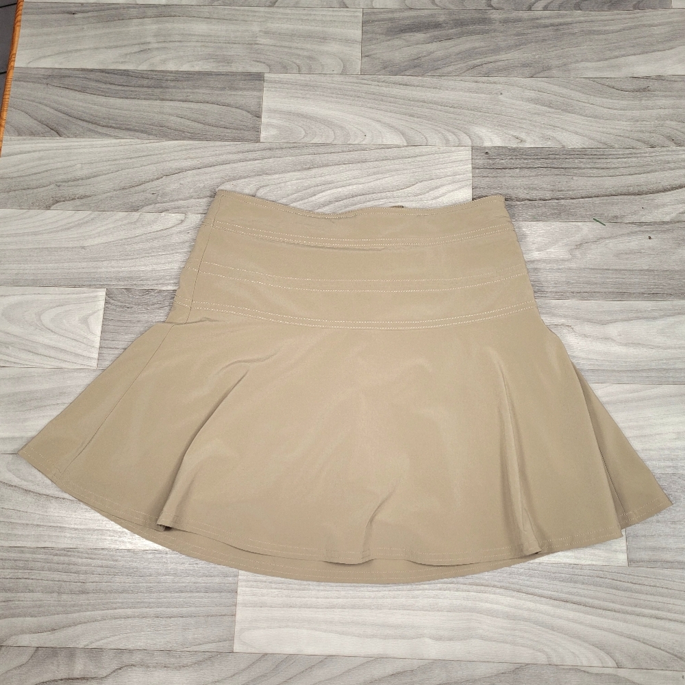 Athleta Everyday Skort Classic Taupe Size 0 (26" Waist) Side Zipper #983365